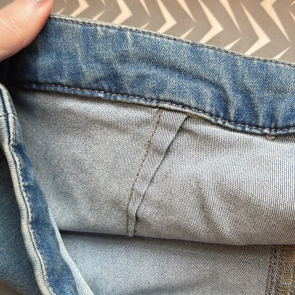 Free People Stretchy Semi Flare Slit Bottom Jeggings Side Zip W 29 NWOT - Picture 14 of 14